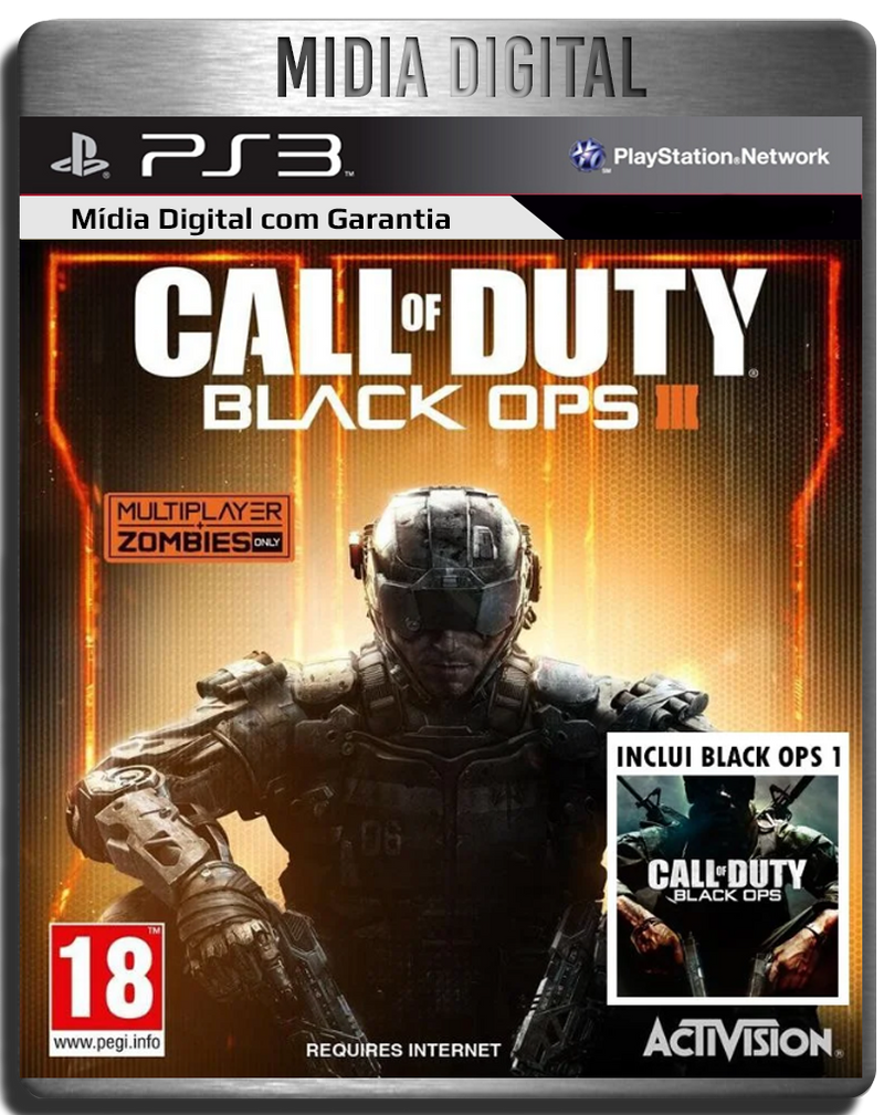 Call Of Duty Cod Black Ops 3 + Black Ops 1 - Ps3 Psn - Mídia Digital