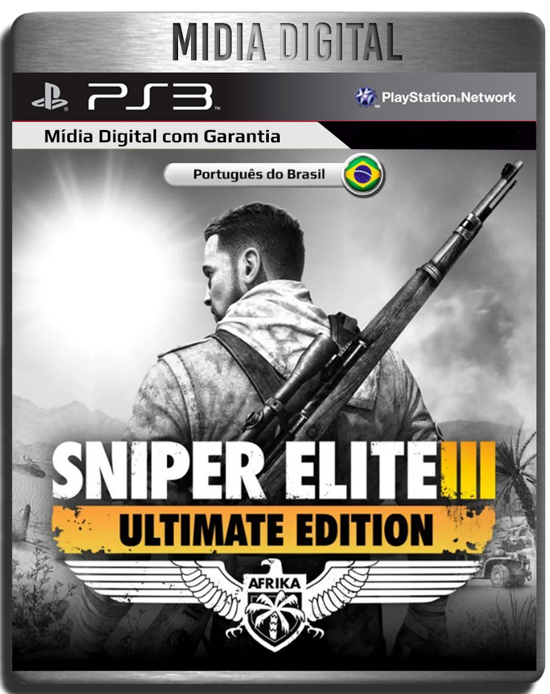 Sniper Elite 3 Ultimate Edition + Dlcs  PS3 Psn - Mídia Digital