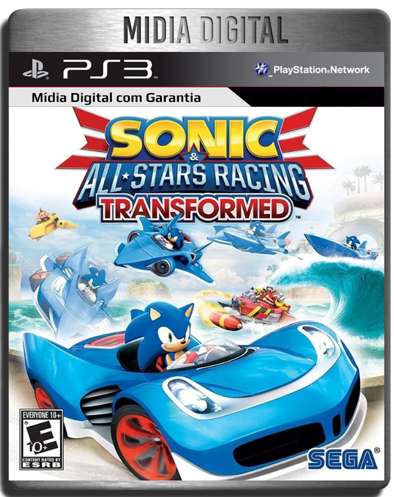 Sonic & All-Stars Racing Transformed PS3 Psn - Mídia Digital