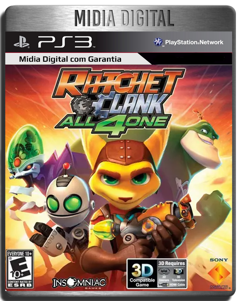 Ratchet And Clank All 4 One PS3 Psn - Mídia Digital
