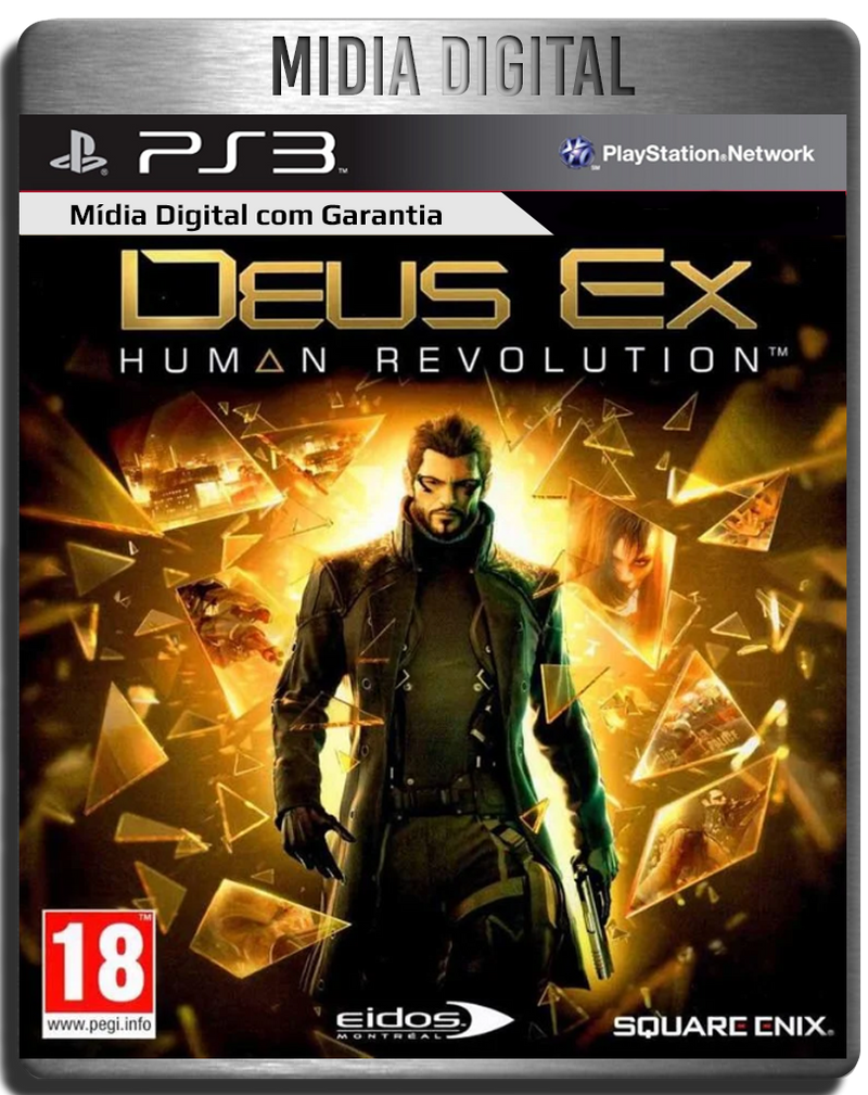 Deus Ex Human Revolution - Ps3 Psn - Mídia Digital