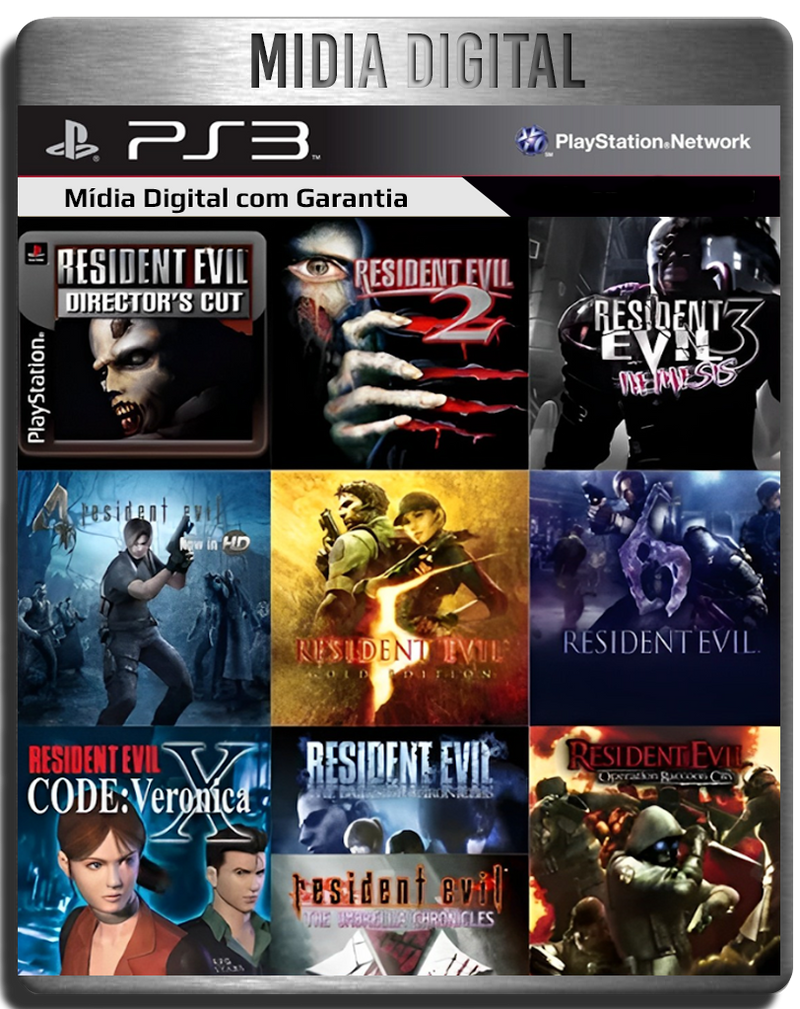 Resident Evil Super Bundle - 10 Jogos  PS3 Psn - Midia Digital