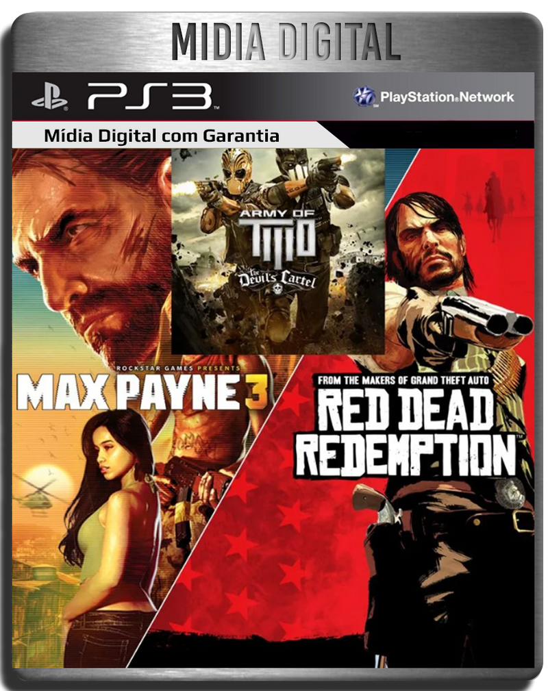 Red Dead Redemption Max Payne 3 Army of Two The Devils Cartel PS3 Psn Digital
