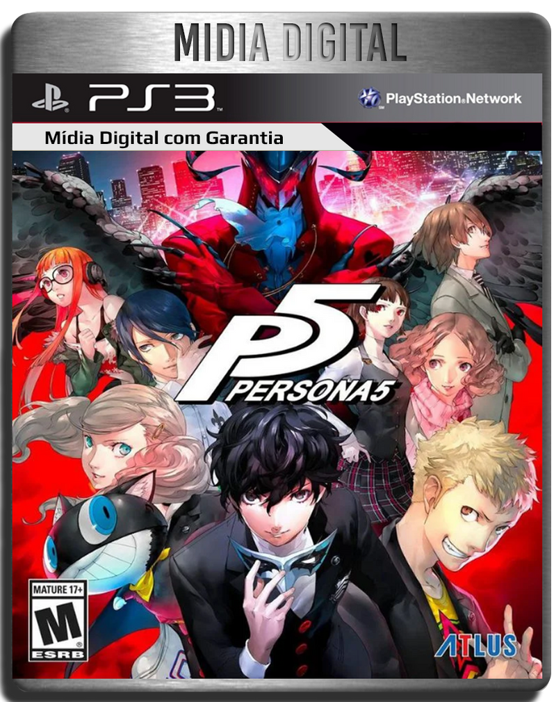 Persona 5 + 10 Dlcs PS3 Psn - Mídia Digital