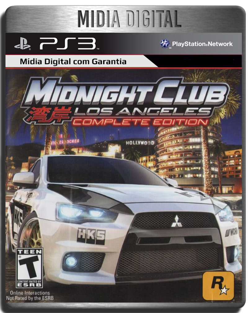 Midnight Club Los Angeles Complete Edition PS3 Psn - Midia Digital