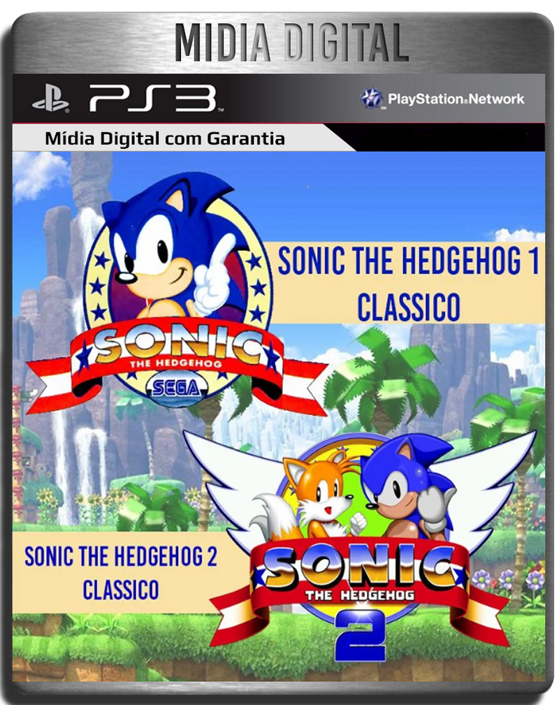 Sonic The Hedgehog 1 e 2 PS3 Psn Midia Digital