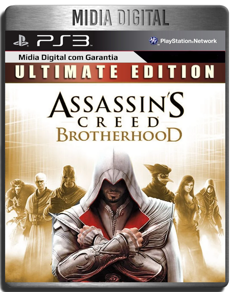 Assassins Creed Brotherhood Ultimate Edition + DLCS - Ps3 Psn - Mídia Digital