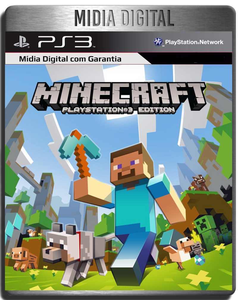 Minecraft PS3 Psn - Mídia Digital