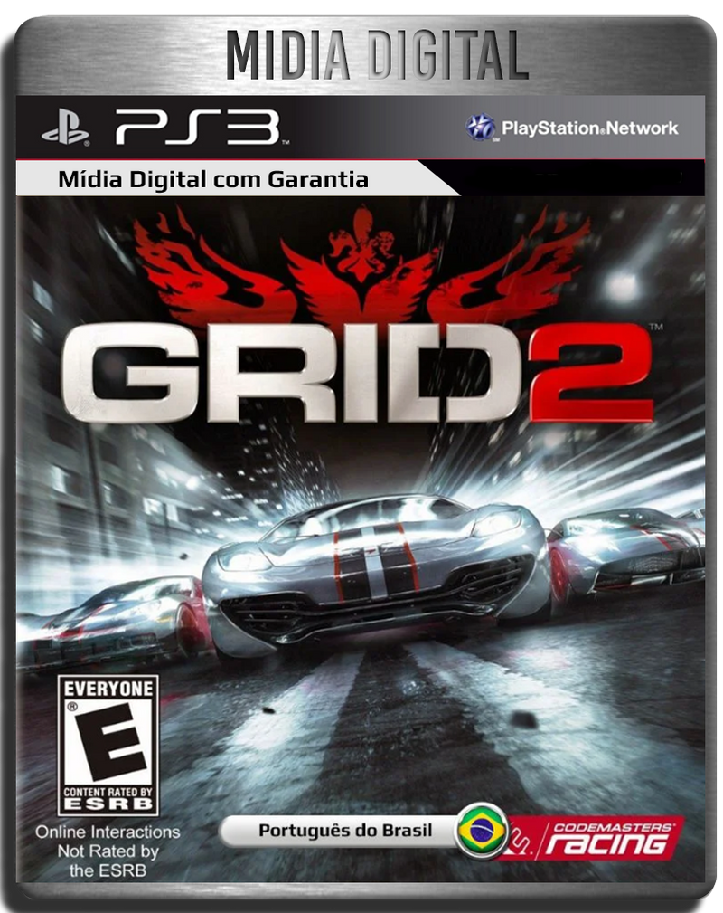 Grid 2 Dublado PS3 Psn - Mídia Digital